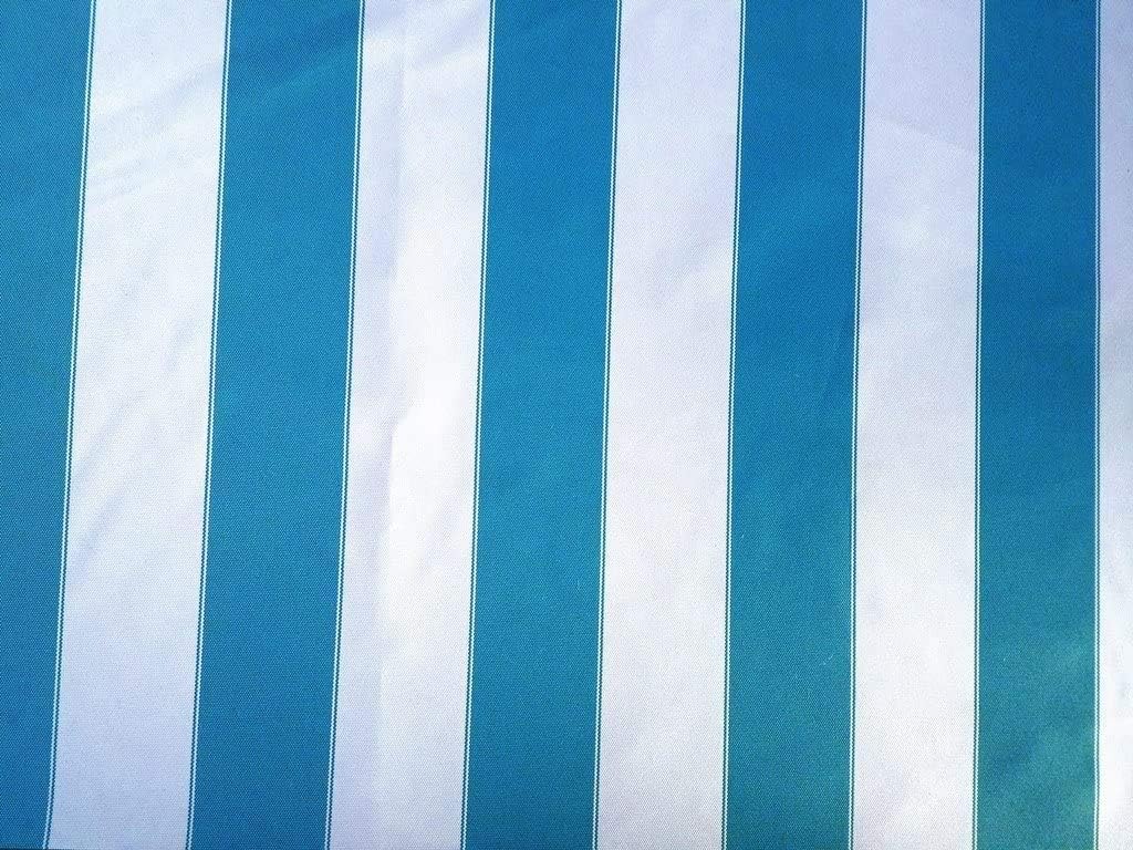 Lienzo impermeable para exteriores con bordes de 60 pulgadas de ancho, tela vendida por The Yard (blanco aguamarina, borde de 2 38 pulgadas)