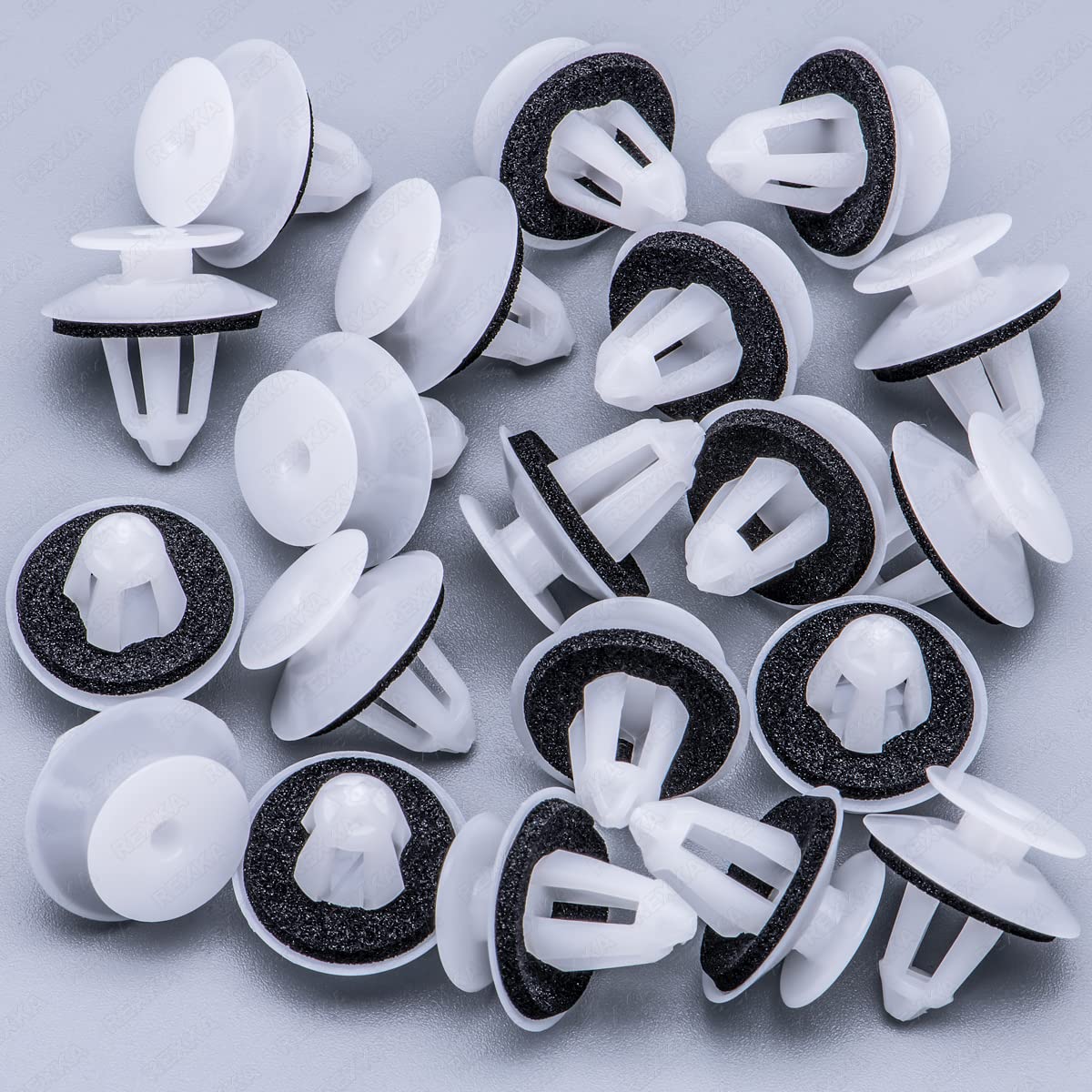 Rexka 20 piezas de clip para panel de moldura de puerta con sellador compatible con Mercedes 006-988-43-78 Clase C, Clase CLK, Clase E, Clase SL y