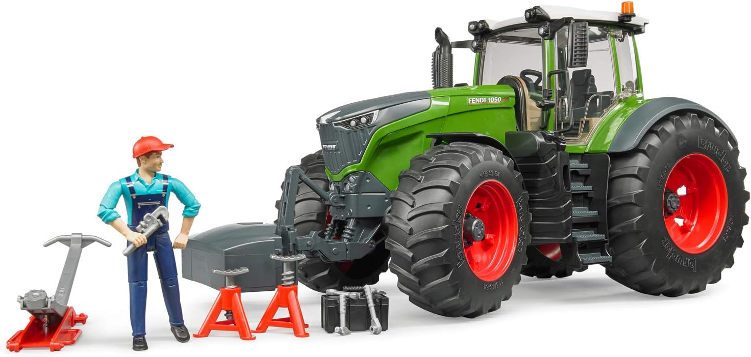 Bruder Fendt X 1000 con accesorios de reparación
