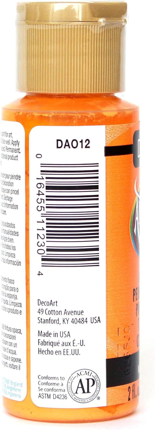 DecoArt Americana – Pintura acrílica, 2 onzas, mandarina