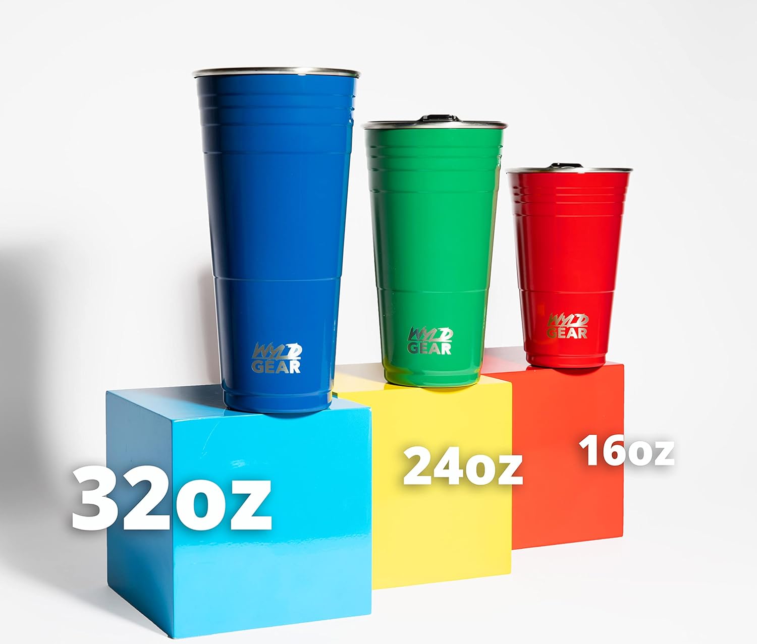 Wyld Gear Vaso de fiesta de acero inoxidable aislado de 24 oz, color morado