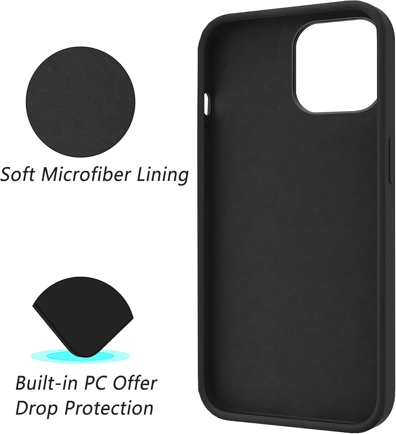 Losthll Funda compatible con iPhone 15, funda de teléfono hippie de astronauta y alienígena, goma de silicona líquida suave a prueba de golpes,