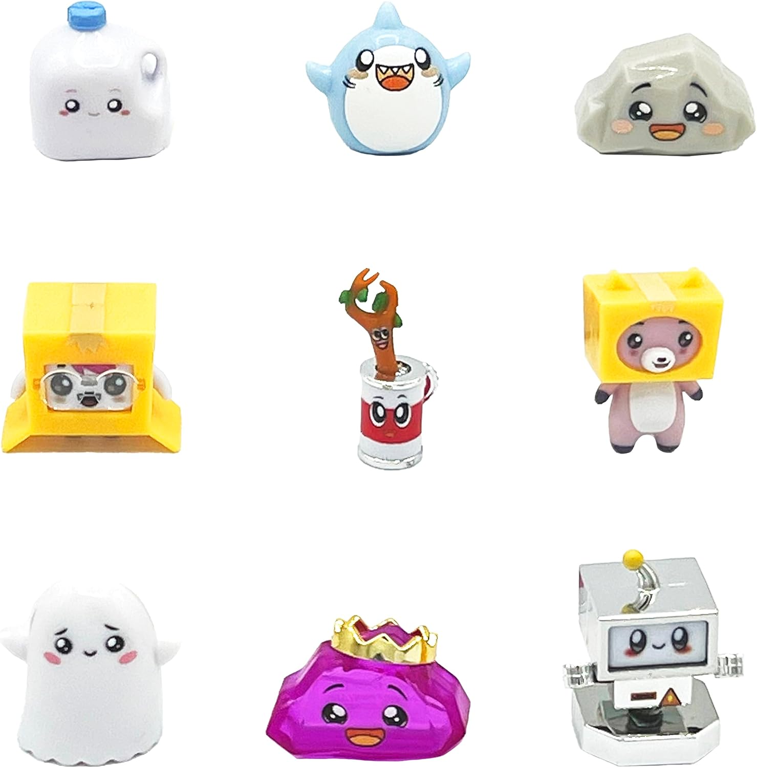 LankyBox Mystery Micro – Paquete de 9 minifiguras coleccionables, ediciones ultra raras, mercancía con licencia oficial
