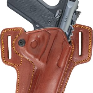 Para Ruger Mark IV Lite 2245 Combat Master Owb Funda de cuero para pistola de cinturón Para Ruger Mark IV Lite 2245 Combat Master Owb Funda de cuero para pistola de cinturón