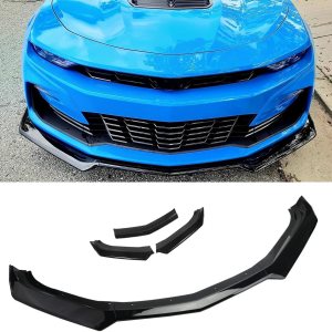 SIPIDEAUT Alerón de parachoques delantero compatible con Chevy Chevrolet Camaro 2016-2021 SS, LS LT RS 2019-2021 (estilo negro brillante) SIPIDEAUT Alerón de parachoques delantero compatible con Chevy Chevrolet Camaro 2016-2021 SS, LS LT RS 2019-2021 (estilo negro brillante)