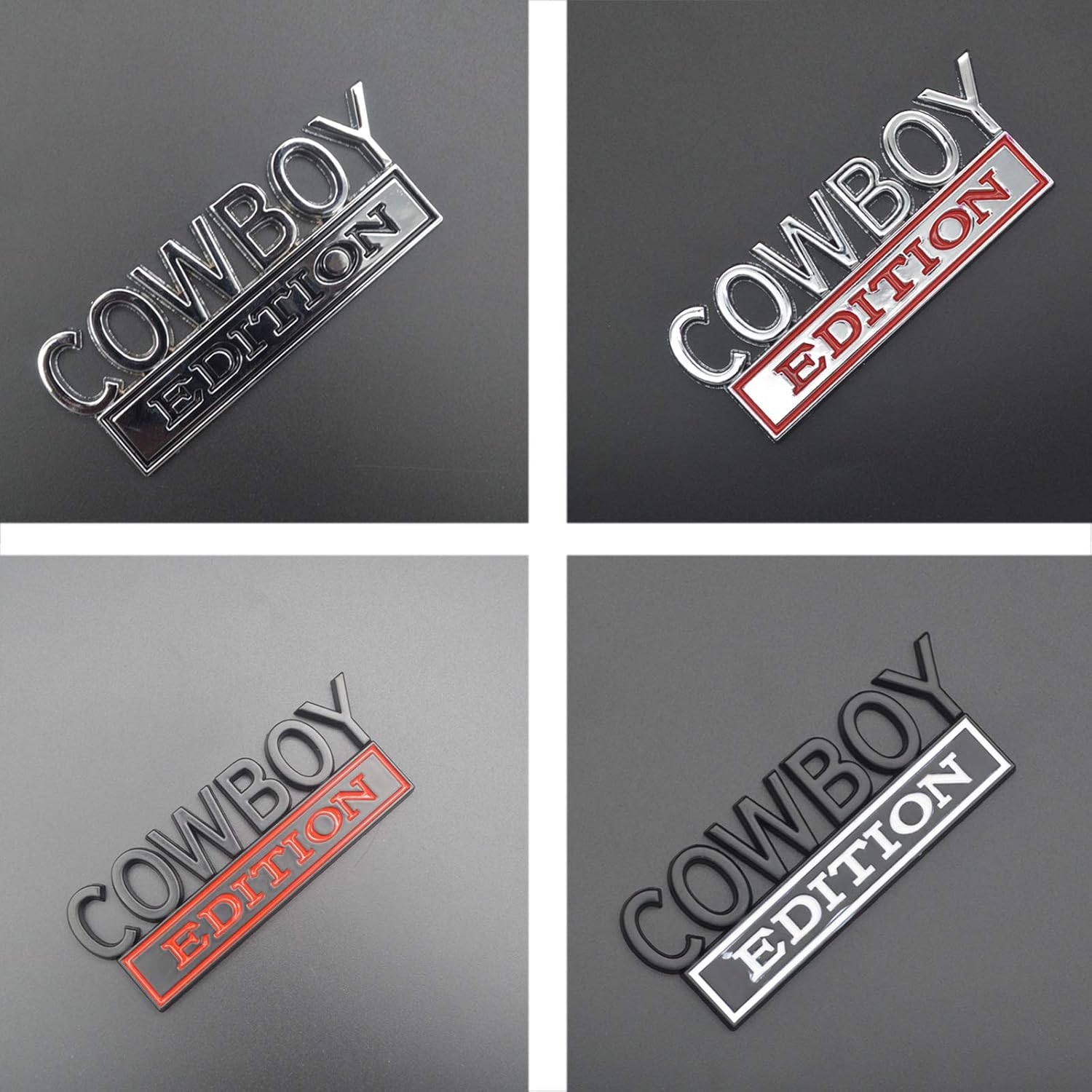 Adhesivo universal de repuesto para automóvil, camión, SUV, compatible con Ford F150, Jeep, Dodger, Chevrolet, insignia para portón trasero,