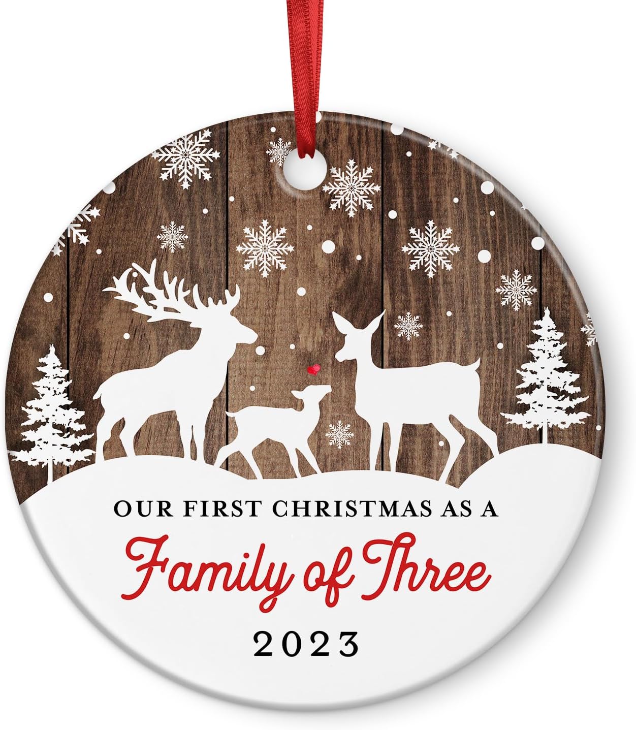 Adornos de Navidad familiares  Regalos para padres por primera vez para Navidad  Nuevos regalos para mamá y papá  Primera Navidad como mamá y papá,