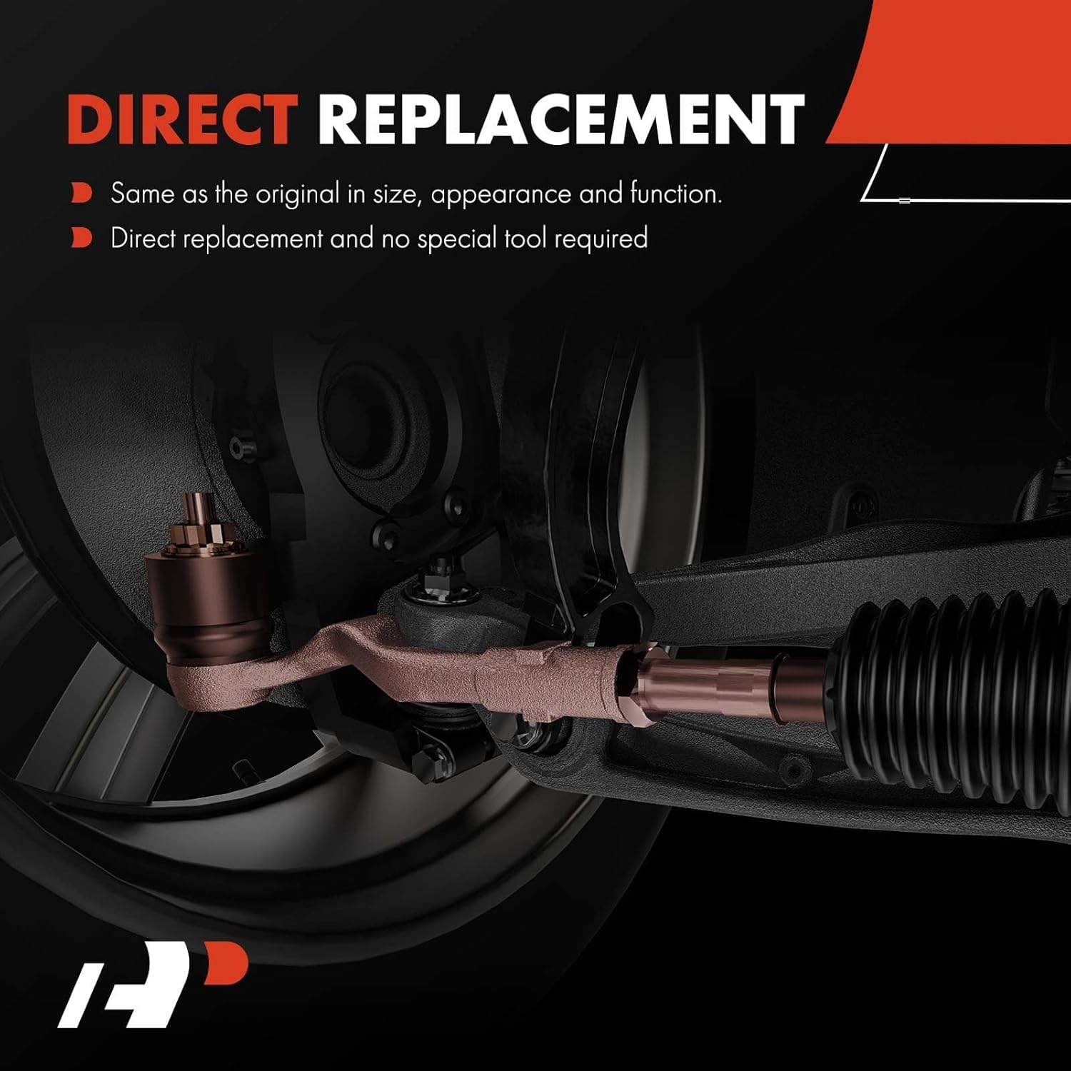 A-Premium 2 extremos de barra de acoplamiento exteriores delanteros, compatibles con Volkswagen Jetta, Passat, Golf (R & Alltrack y SportWagen),