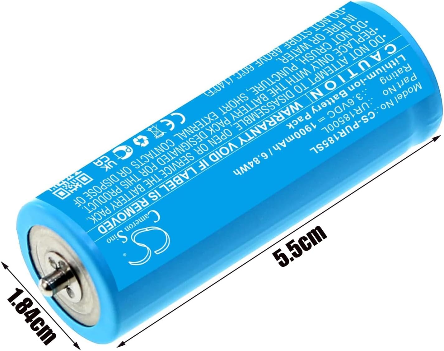1900mAh Batería de repuesto para Braun 3018765, Rasierer Series 7, 2011, 2012, 5375, 5375 Silk-epil, 5377, 5377 Silk-epil, 5671, 5671 Silk-epil,