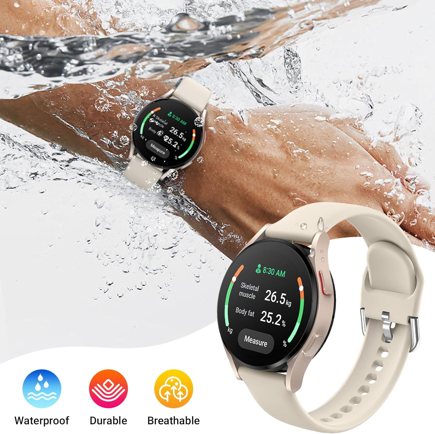 iFuntec Paquete de 6 correas compatibles con Samsung Galaxy Watch 654 1.575 in 1.732 inWatch 5 Pro 1.772 inGalaxy Watch 4 Classic 1.654 in 1.811 in