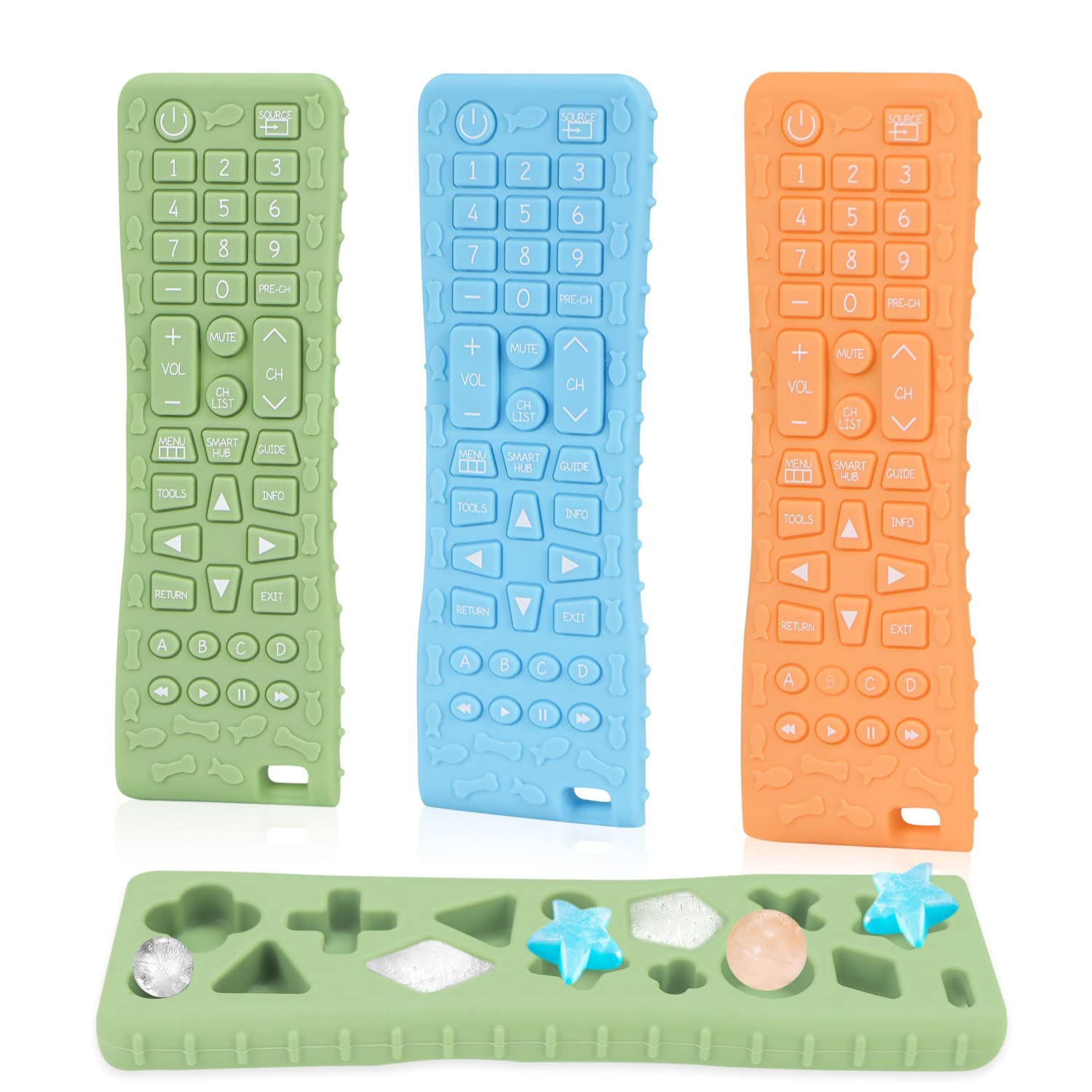 Juguetes de dentición para bebés de 0 a 6 a 12 meses, mordedores para bebés de 0 a 6 meses, mordedor remoto para bebés, juguetes para bebés