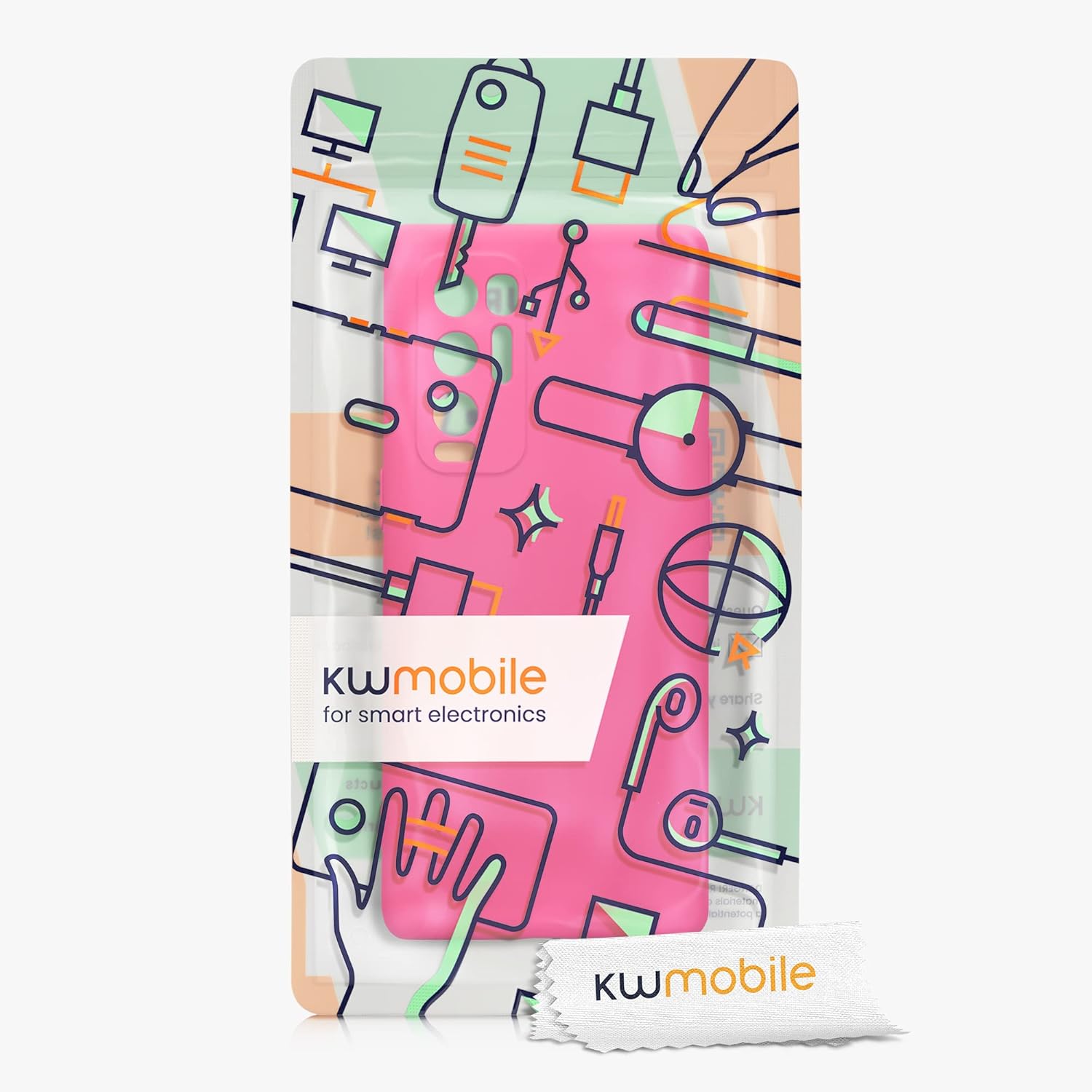 kwmobile Funda compatible con Oppo Find X3 Neo – Funda protectora delgada de TPU con acabado mate suave – Rosa neón