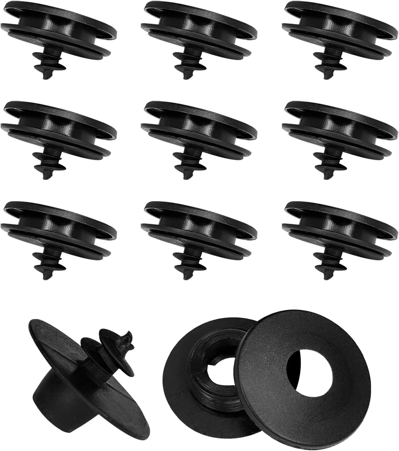 BEYPOVK Juego de 10 clips para alfombrillas de automóvil, antideslizantes, abrazaderas de sujeción para alfombras, kit universal de soporte de