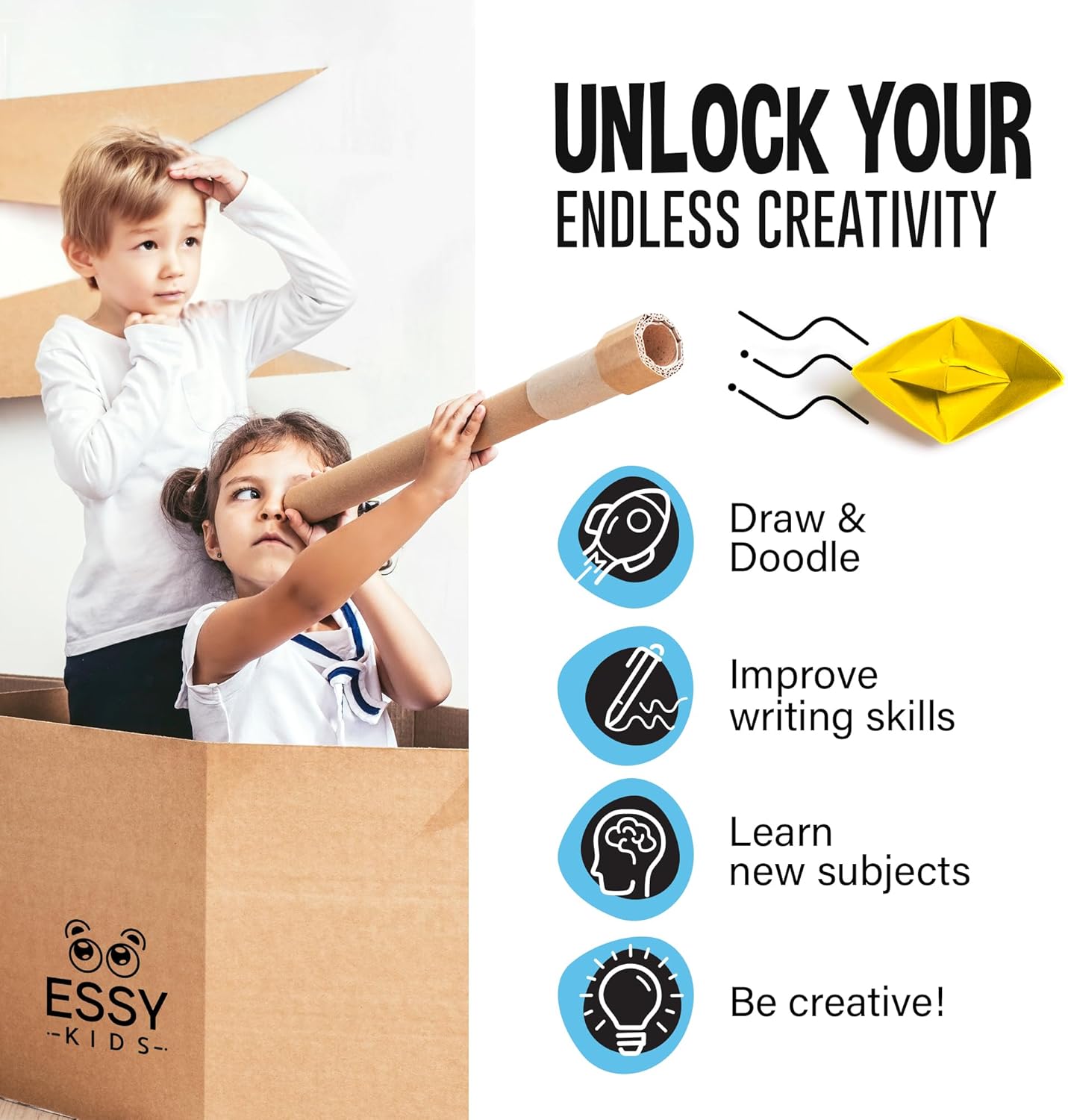 Essy Tableta de escritura LCD de 12 pulgadas para niños, tableta de dibujo para niños, tableta de dibujo LCD para niños pequeños, tableta de