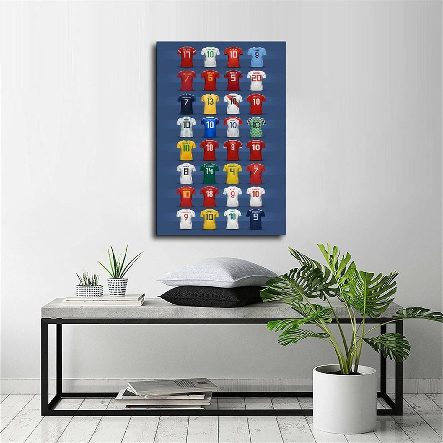 ZVW Qatar – Póster de la Copa del Mundo 2022, pintura decorativa, lienzo, arte de pared, póster de sala de estar, dormitorio, pintura de 24 x 36