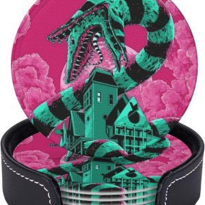 Juego de 6 posavasos de cuero para bebidas con soporte, adecuados para tipos de tazas Juego de 6 posavasos de cuero para bebidas con soporte, adecuados para tipos de tazas