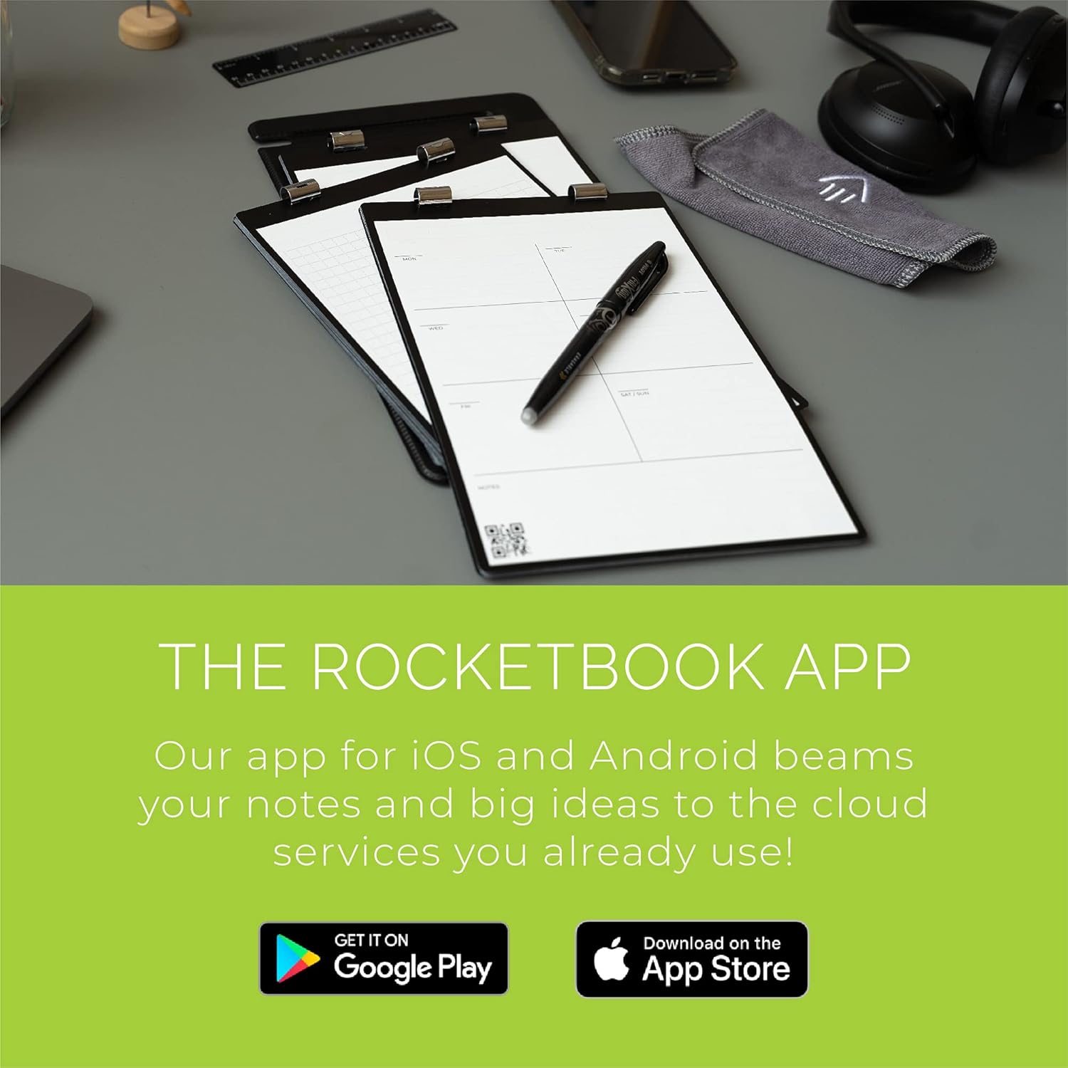 Rocketbook Orbit Letter Page Pack Smart reutilizable Legal Pad Planificador semanal - Imagen 7