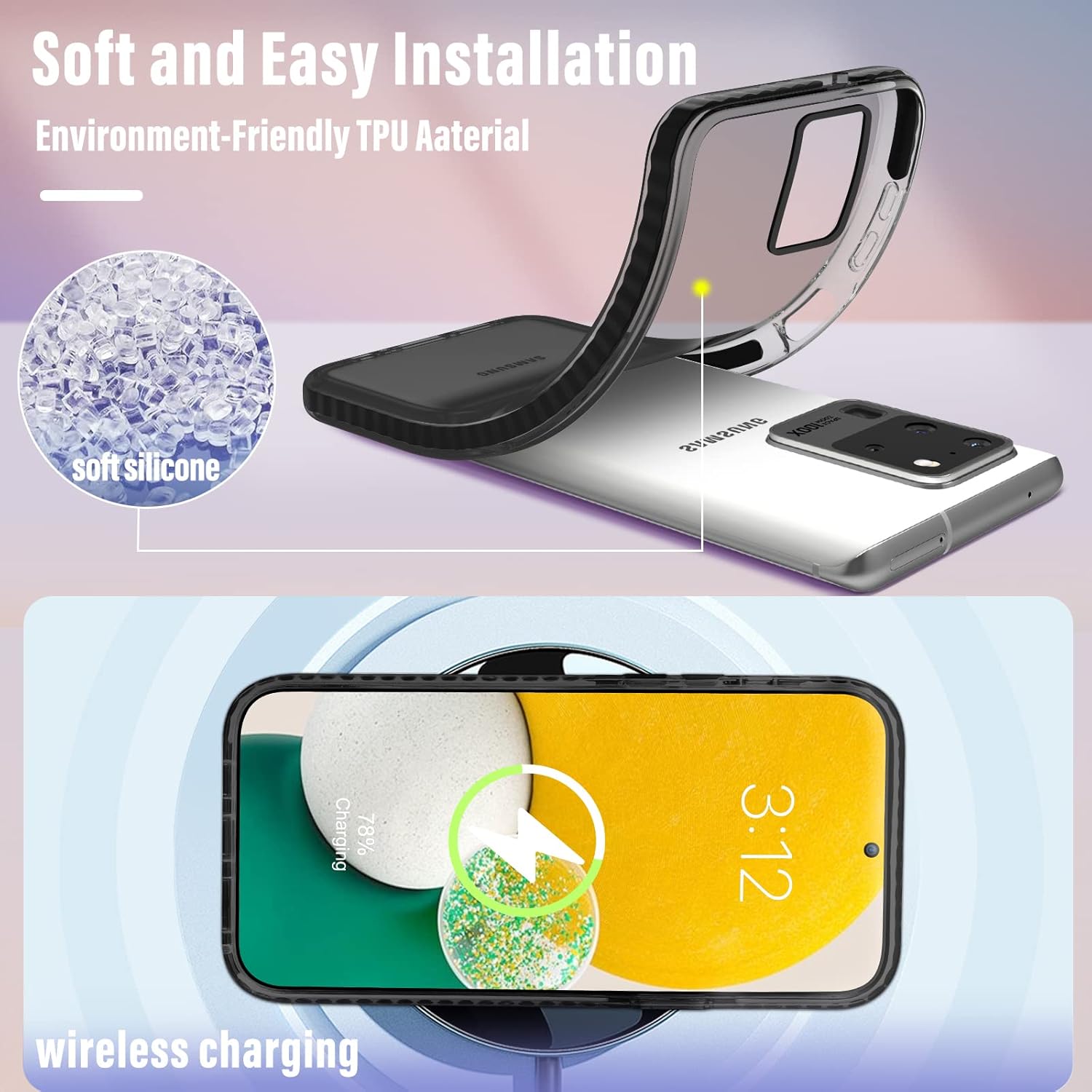 Toycamp Funda para Samsung Galaxy S20 Ultra, lindo y divertido diseño de estrella de sol, luna para mujeres, niñas, niños y adolescentes para Galaxy