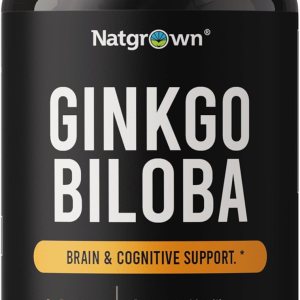 Natgrown Ginkgo Biloba 120mg – Cápsulas de extracto de ginkgo biloba extra fuerza, 120 unidades Natgrown Ginkgo Biloba 120mg – Cápsulas de extracto de ginkgo biloba extra fuerza, 120 unidades
