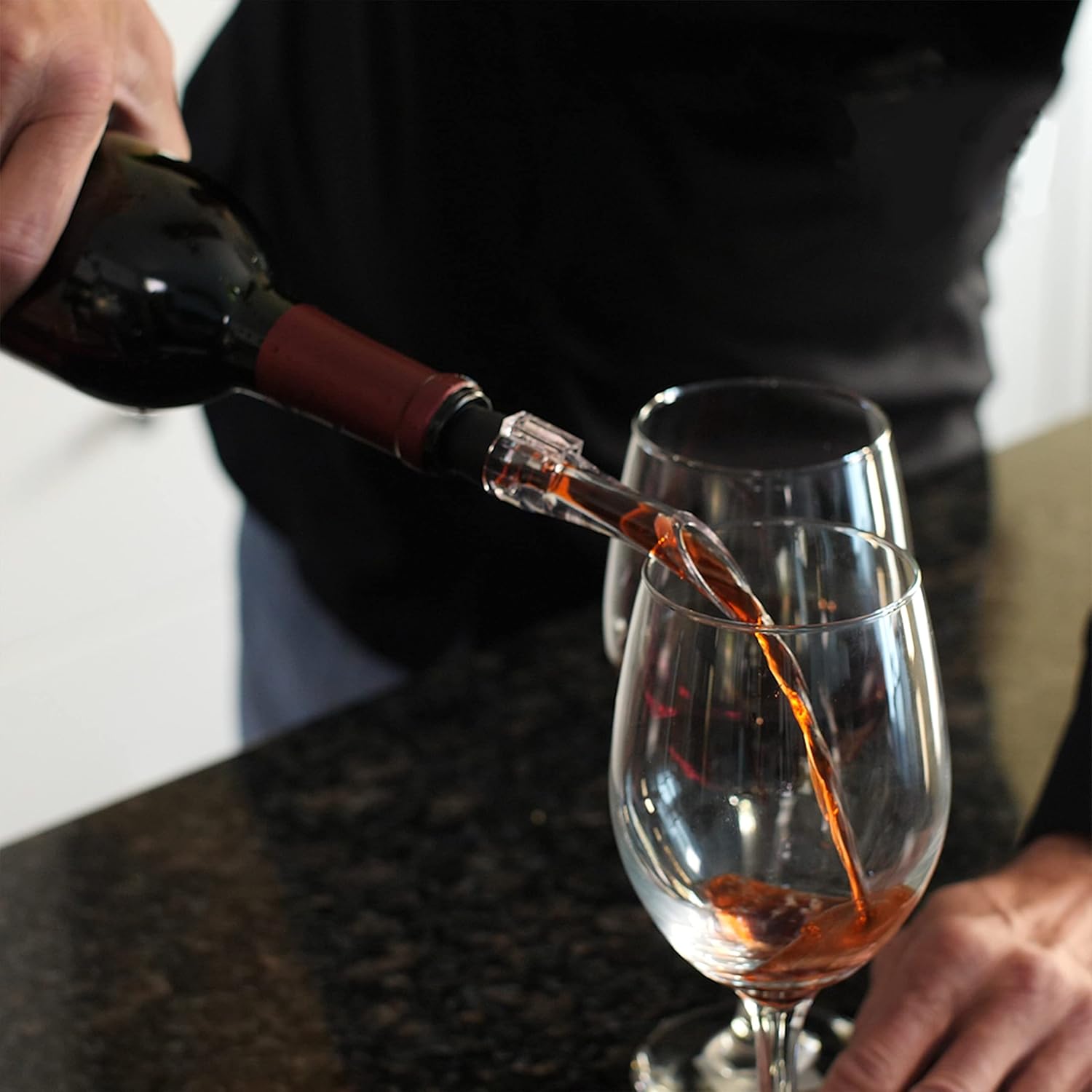 Juego de boquilla aireadora de vino, vertedores de vino sin goteo para botellas de vino, boquillas de decantador de vino instantáneas, paquete de 3
