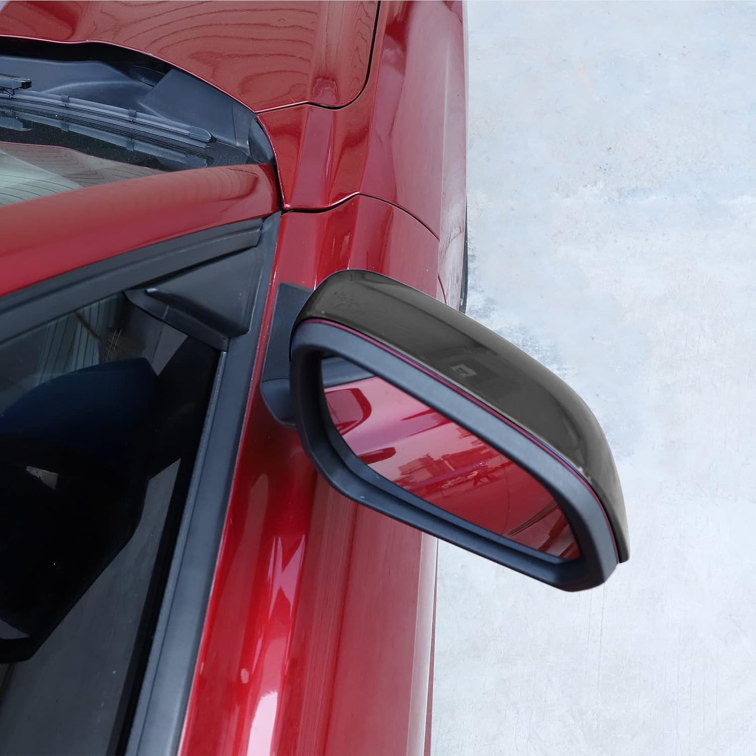 RT-TCZ Kit de decoración de cubierta de espejo retrovisor para Ford Mustang 2015 2016 2017 2018 2019 2020 2021 2022 (negro)