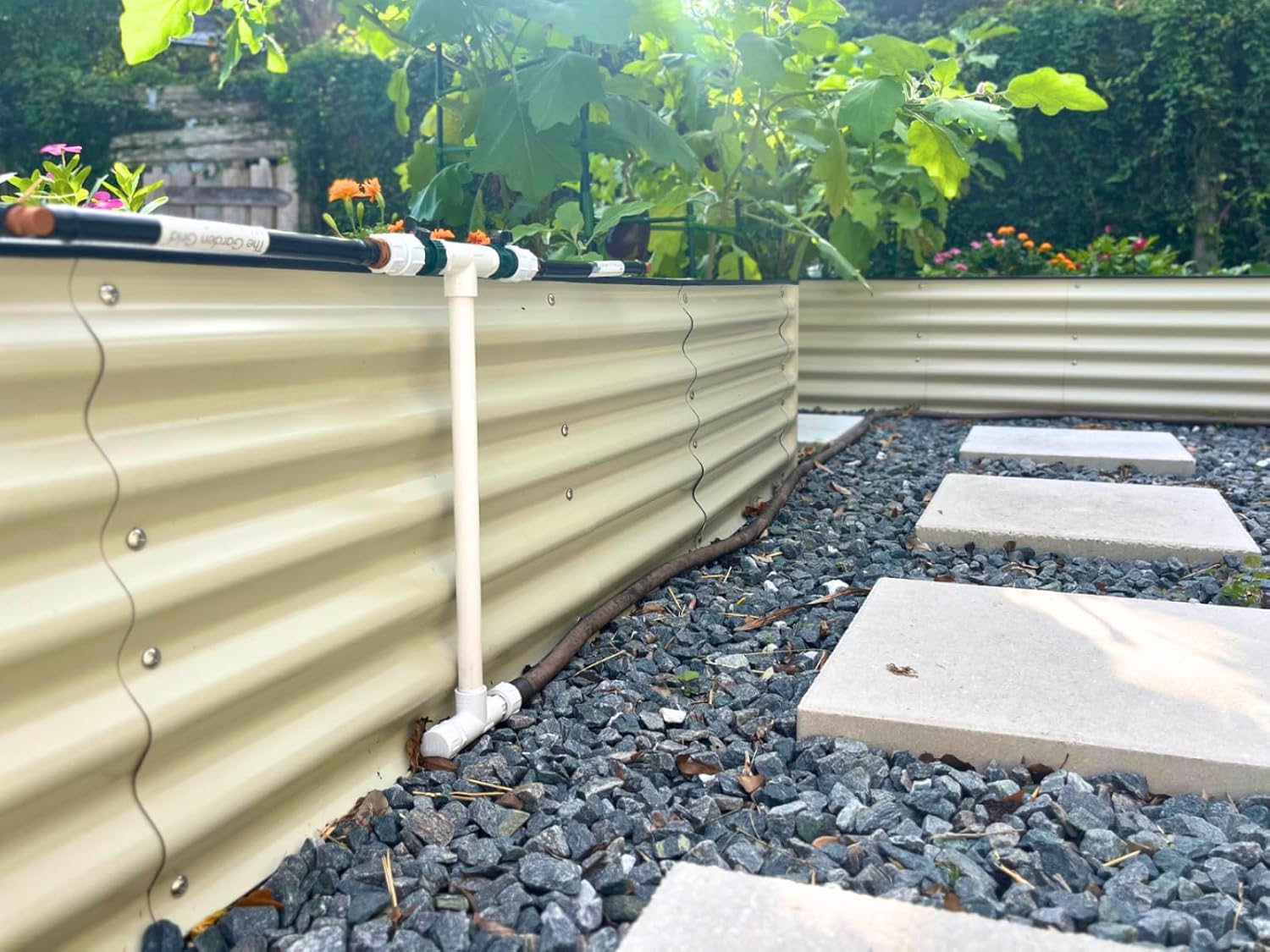 Colector de conexión de rejilla multijardín, conecta dos rejillas de jardín vecinas yo cadena de margarita de colectores con mangueras de jardín