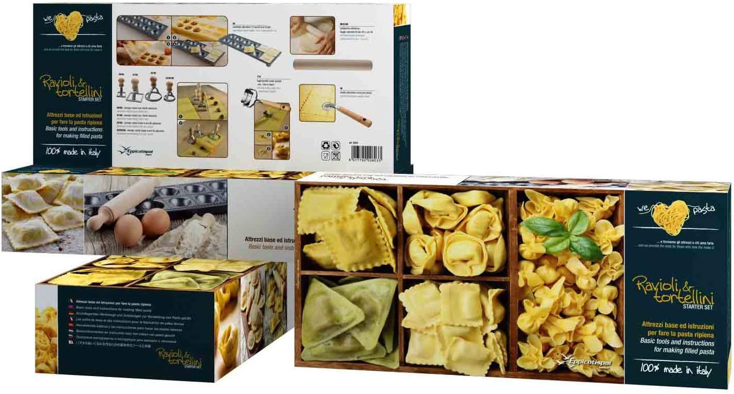 Eppicotispai Juego de iniciación Raviolli y Tortellini de 8 piezas, color crema
