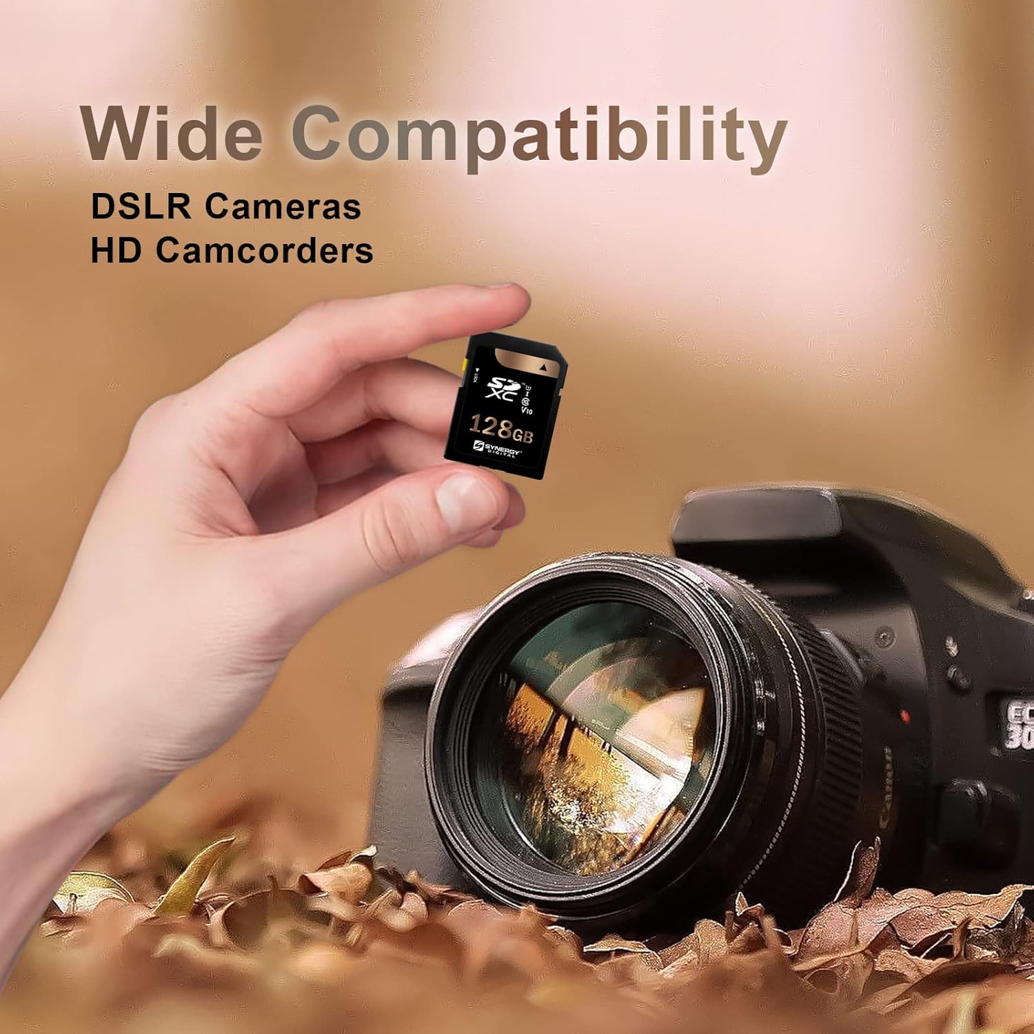 Synergy – Tarjeta de memoria digital para videocámara, funciona con DJI Osmo Pocket Gimbal Videocámara, 128 GB Secure Digital (SDXC) Clase 10