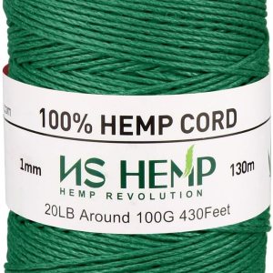 Bobina de cuerda de cáñamo sostenible para hacer joyas, pulseras, collares, manualidades, decoración de regalo y más, 0.039 in, 426.5 ft (036 bosque Bobina de cuerda de cáñamo sostenible para hacer joyas, pulseras, collares, manualidades, decoración de regalo y más, 0.039 in, 426.5 ft (036 bosque