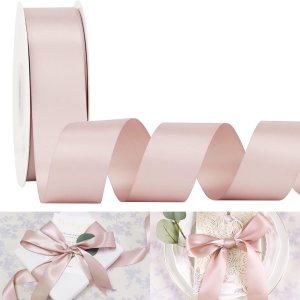 HUIHUANG Cinta de satén de doble cara de 1.5 pulgadas, cinta de satén de seda de 50 yardas para envolver regalos, hacer lazos florales, invitaciones HUIHUANG Cinta de satén de doble cara de 1.5 pulgadas, cinta de satén de seda de 50 yardas para envolver regalos, hacer lazos florales, invitaciones