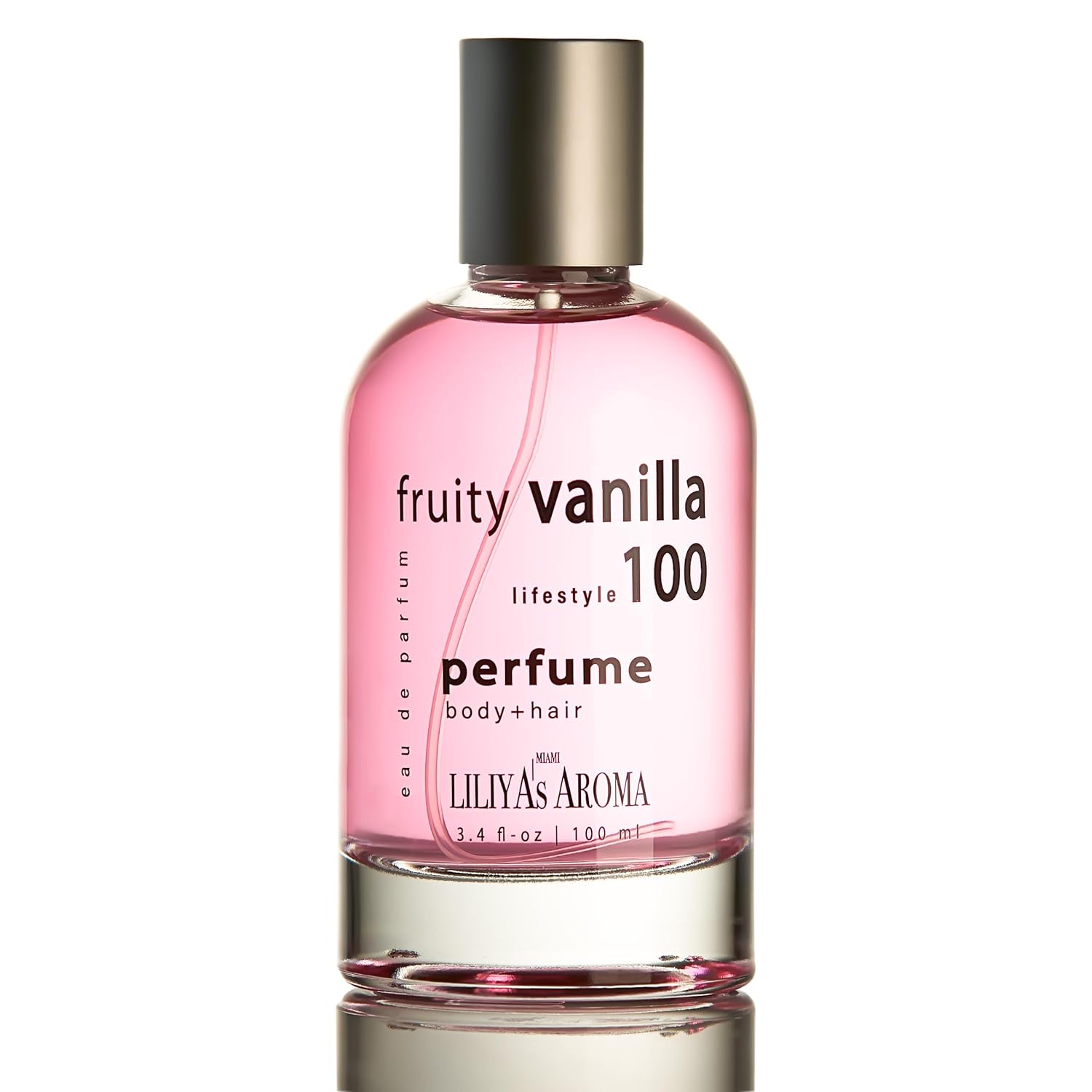 Liliya’s Aroma Fruity Vanilla 100 Eau de Parfum – Fragancia de larga duración, bayas, ylang-ylang y vainilla, perfume para mujer, 3.4 onzas líquidas