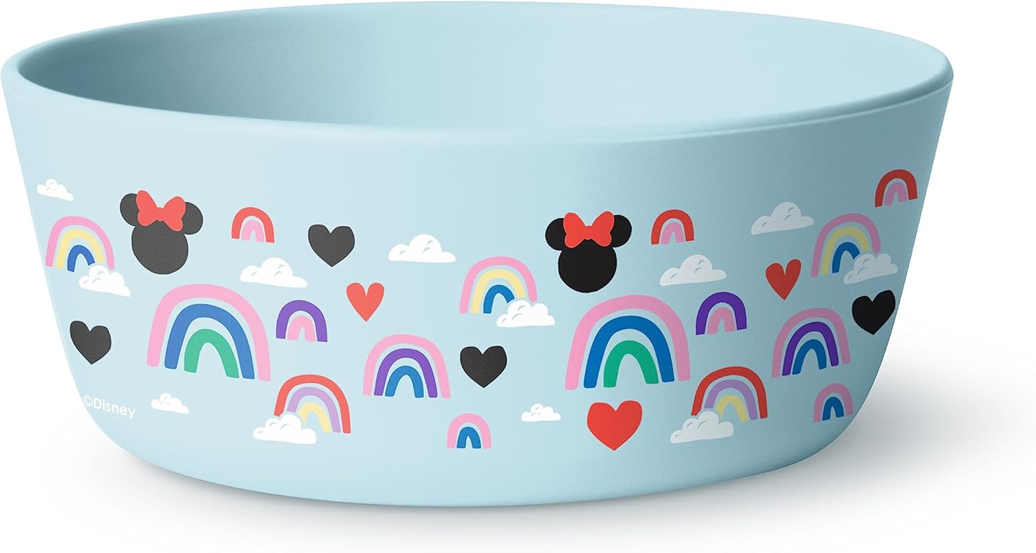 Simple Modern Cuenco de silicona de Disney para bebés, niños pequeños, suministros de alimentación, cuencos de comida para bebés, platos de vajilla