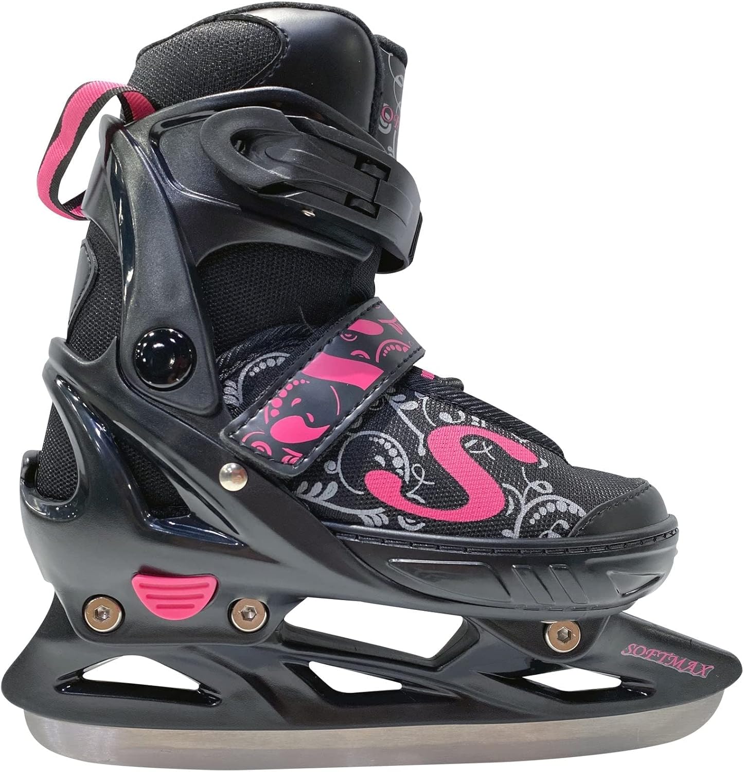 Patines de hielo ajustables – Patines de hockey para niños y niñas – Patines de hielo aislados para niños con 3 tamaños de ajuste