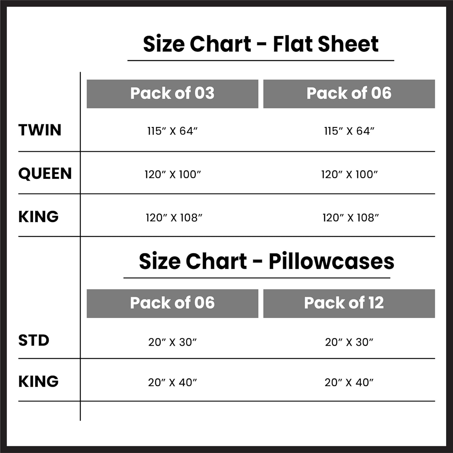 White Queen – Juego de 6 fundas de almohada de tamaño estándar, 100% algodón a granel estándar, satinadas, ultrasuaves, sensación de lujo,