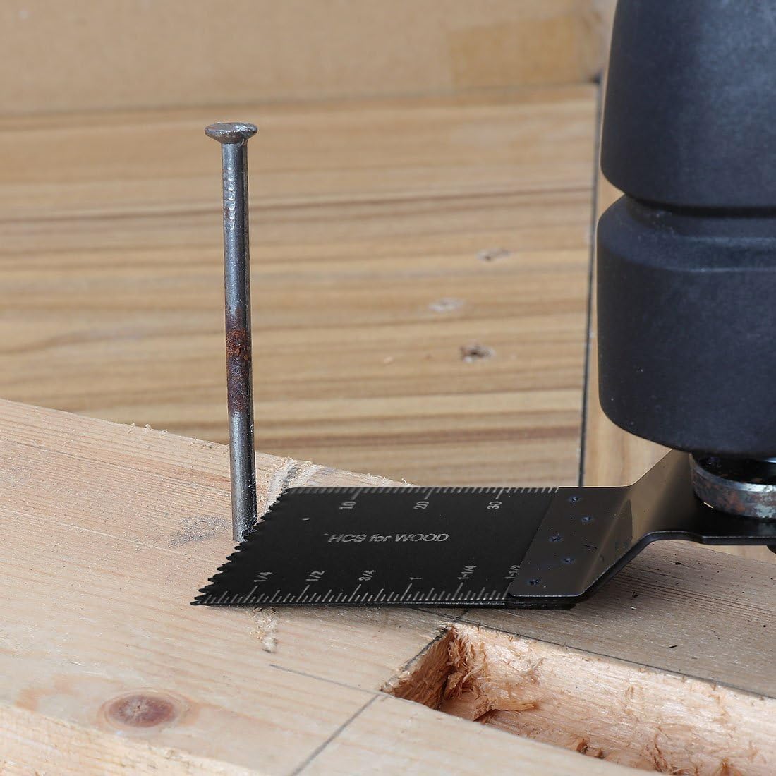 Juego de hojas de sierra oscilantes de madera mixta para Fein Multimaster, cable Porter Rockwell, Black & Decker, Bosch Craftsman, Ridgid Ryobi,