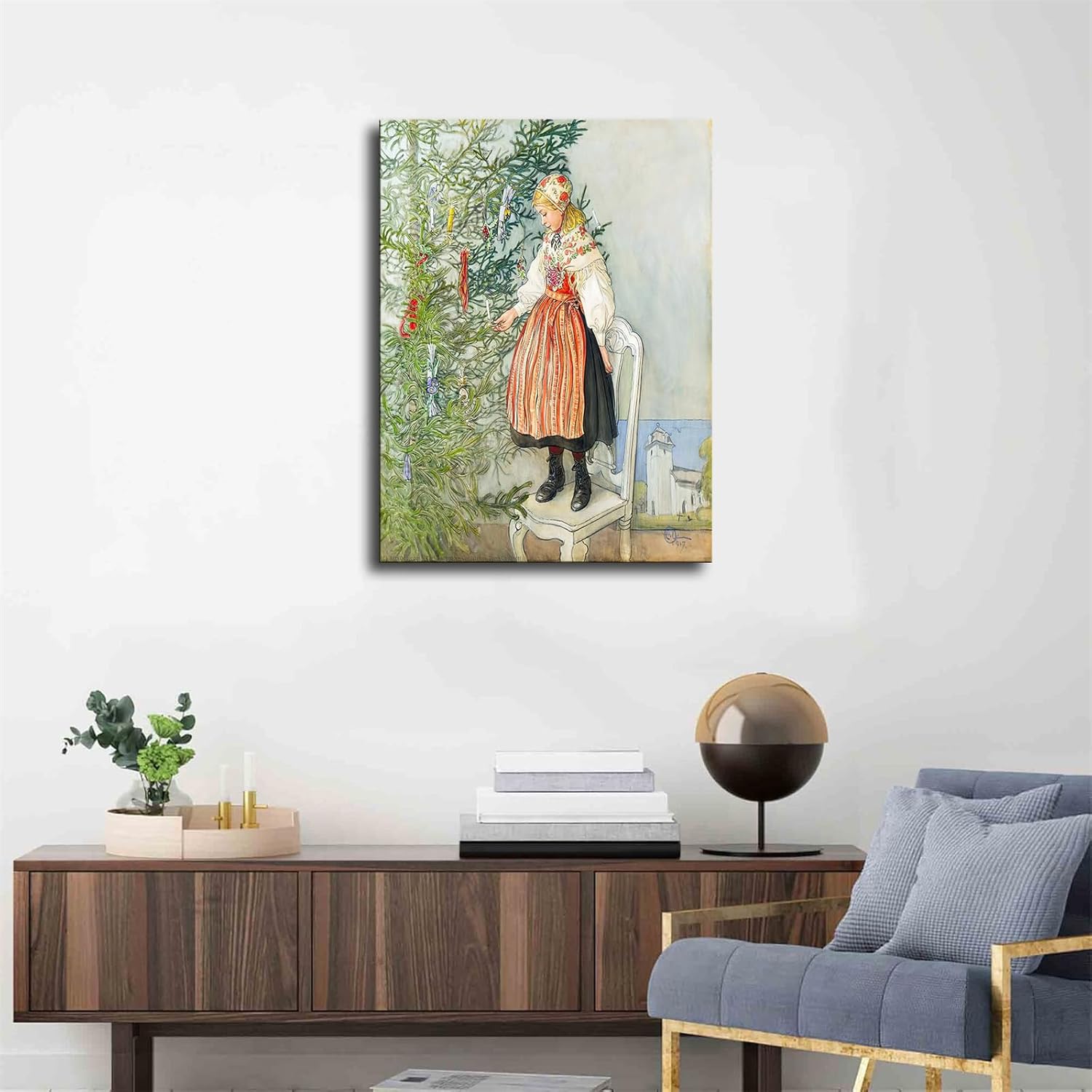 VAKUUM Carl Larsson – Póster de Navidad sueca de Carl Larsson, pintura en lienzo, arte de pared, impresión de imágenes HD, obra de arte moderna para
