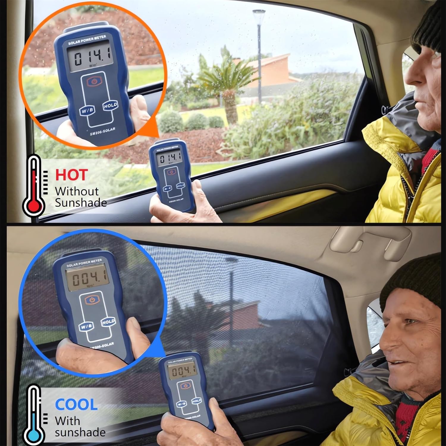 Paquete de 4 pantallas universales para ventana de automóvil, 2023, con protección UV, persianas para ventanas laterales de automóvil, pantalla de