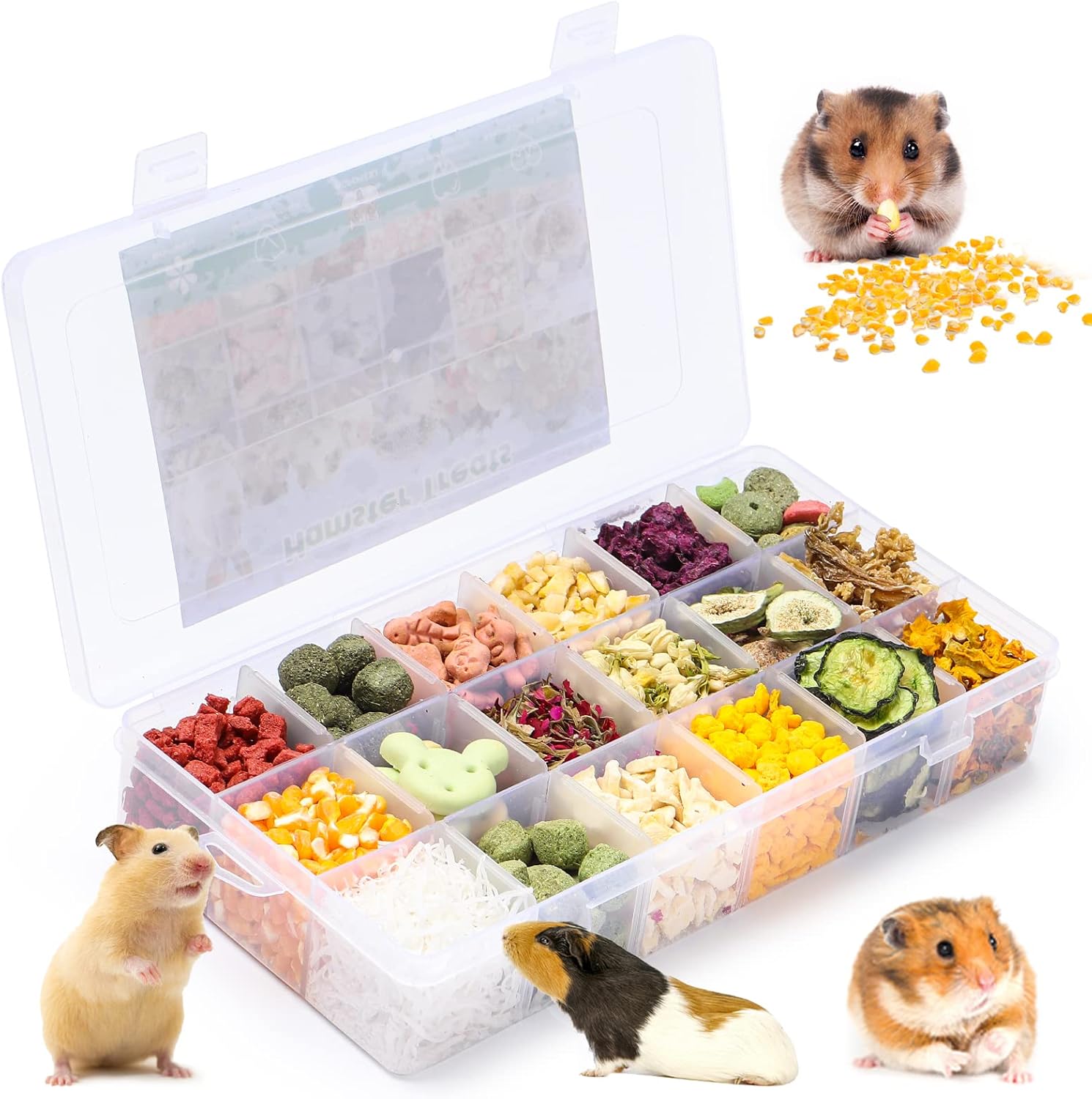 Juguetes de dentición de conejo, ropa de cama de jaula de hámster, decoración de nido de chinchilla, golosinas para la dentición (18-L)