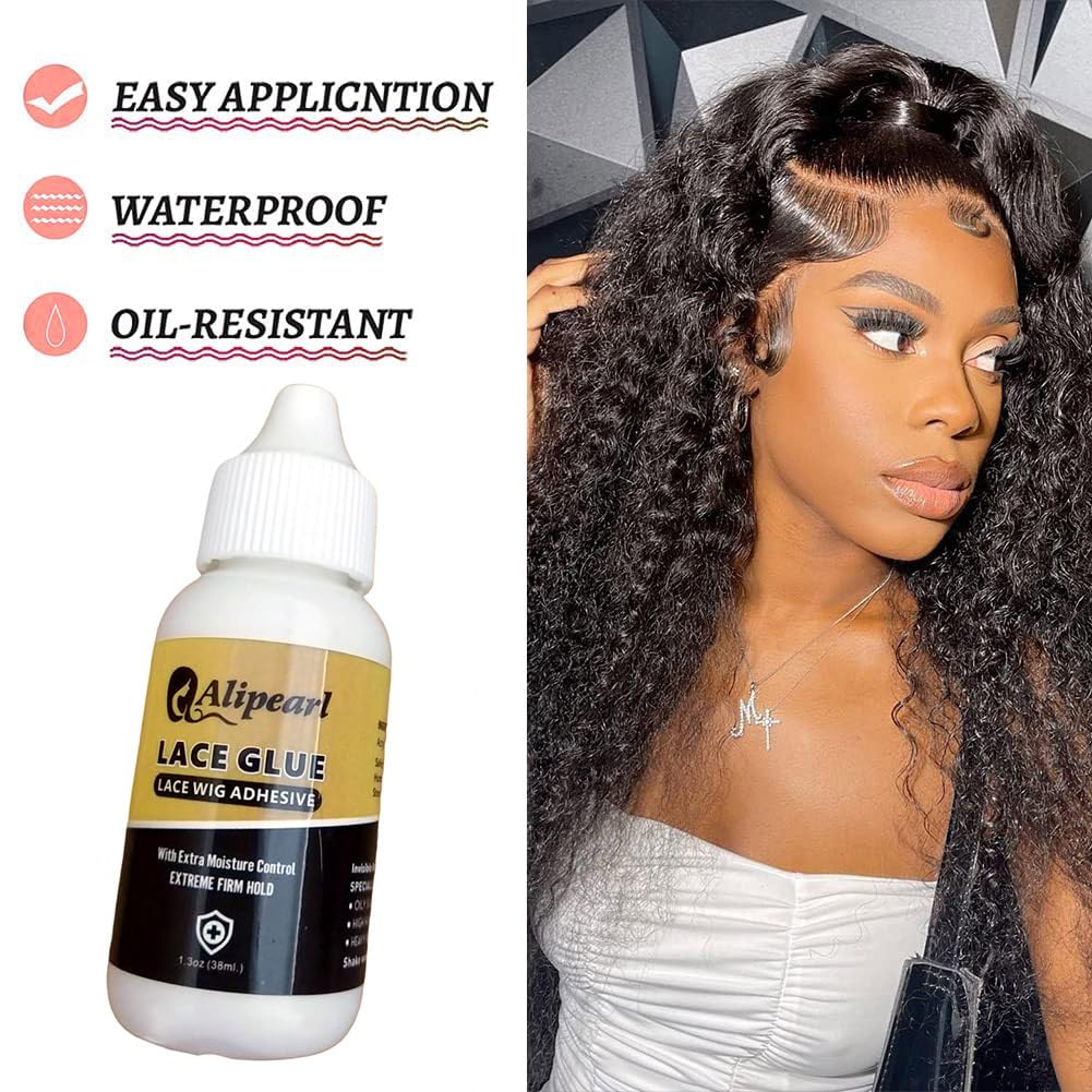 Alipearl – Pegamento adhesivo para peluca, pegamento de adhesión invisible, adhesivo de repuesto para peluca de cabello, pegamento adhesivo de