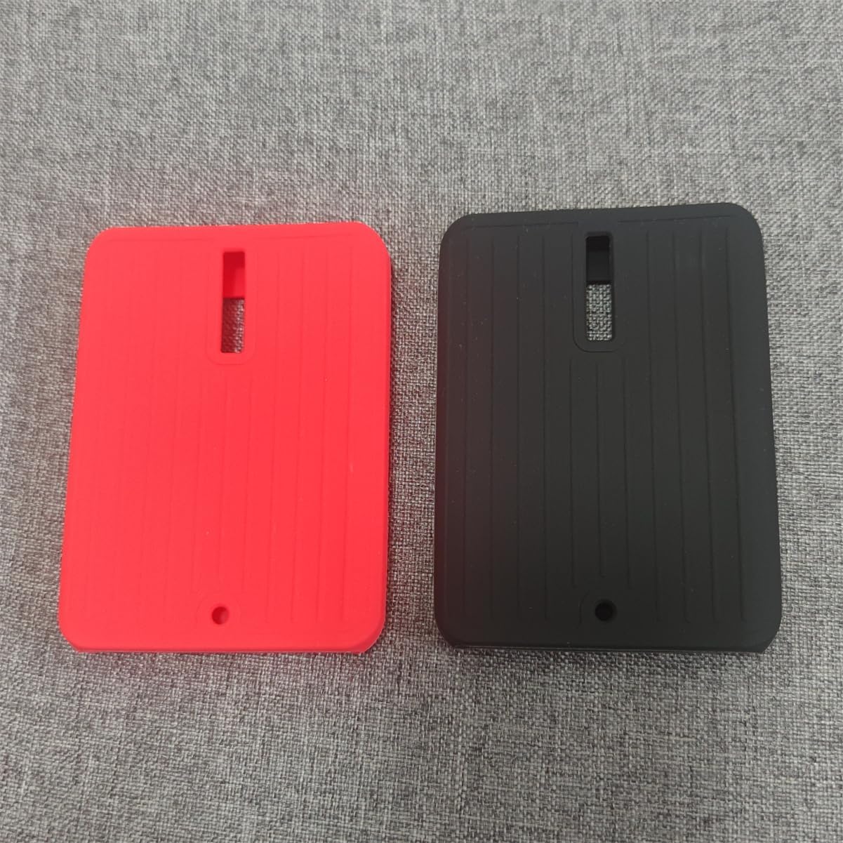 Paquete de 2 fundas protectoras de silicona suave compatibles con Toshiba Canvio Basics A5 1TB 2TB disco duro externo portátil, disco duro, a prueba