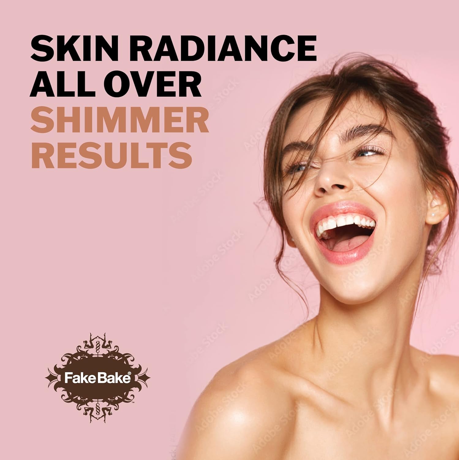 Fake Bake Bronzy Babe Body Glow – Loción hidratante teñida para rostro y cuerpo, iluminador, maquillaje e hidratación para el cuidado de la piel,