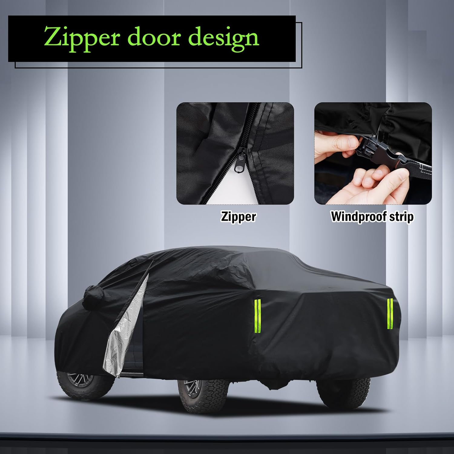 Migaven – Funda impermeable para camión para todo tipo de clima, ajuste personalizado para Ford F150 Chevy Silverado 1500, cubiertas de camioneta