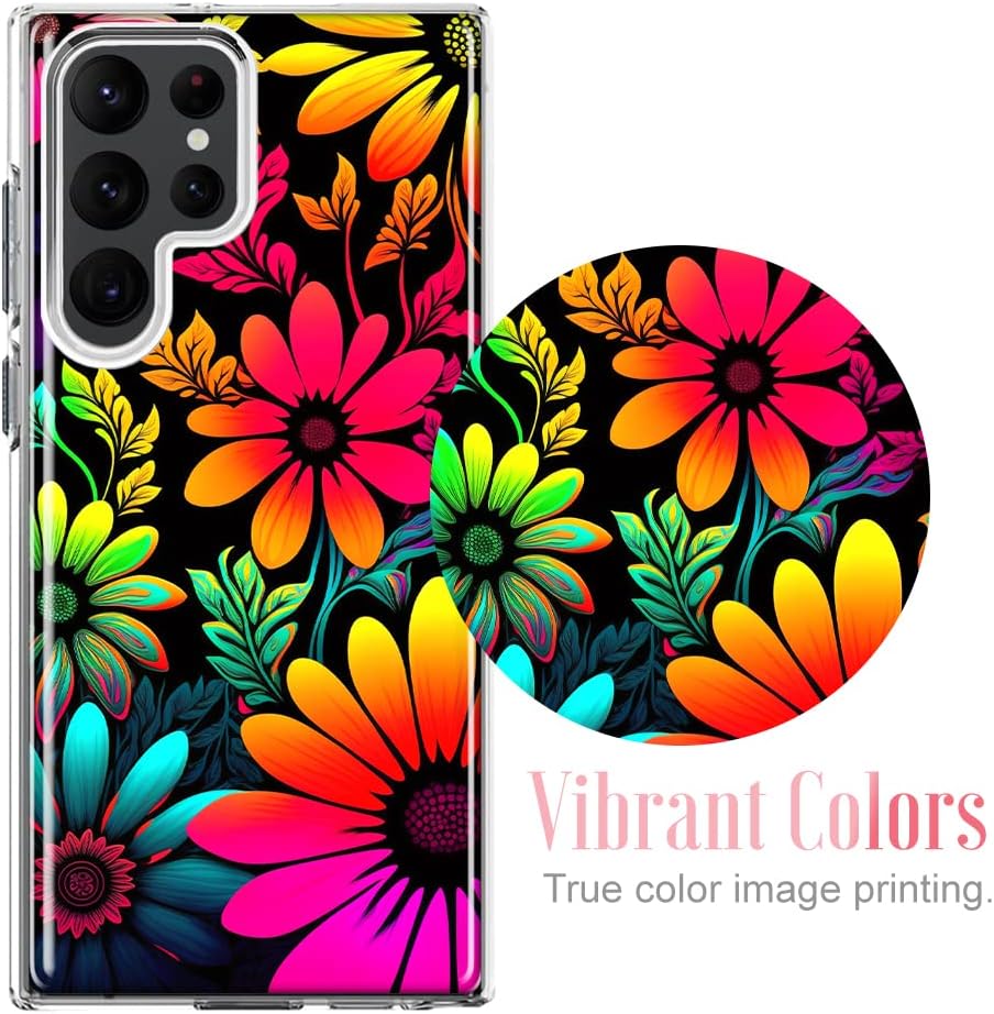 MUNDAZE – for Samsung Galaxy Note 20 Ultra White Zebra Sunflowers Polkadots Case Slim Hybrid Shockproof Hard Shell Soft TPU Heavy Duty Protective