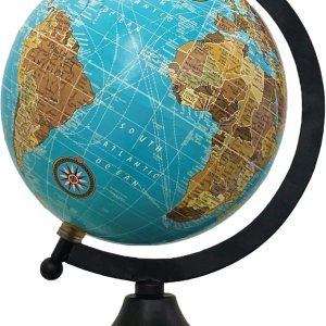 Rely+ Globo de tierra para decoración de escritorio y oficina, 6 pulgadas, elegante globo giratorio con soporte, perfecto para estantería y mesa, Rely+ Globo de tierra para decoración de escritorio y oficina, 6 pulgadas, elegante globo giratorio con soporte, perfecto para estantería y mesa,