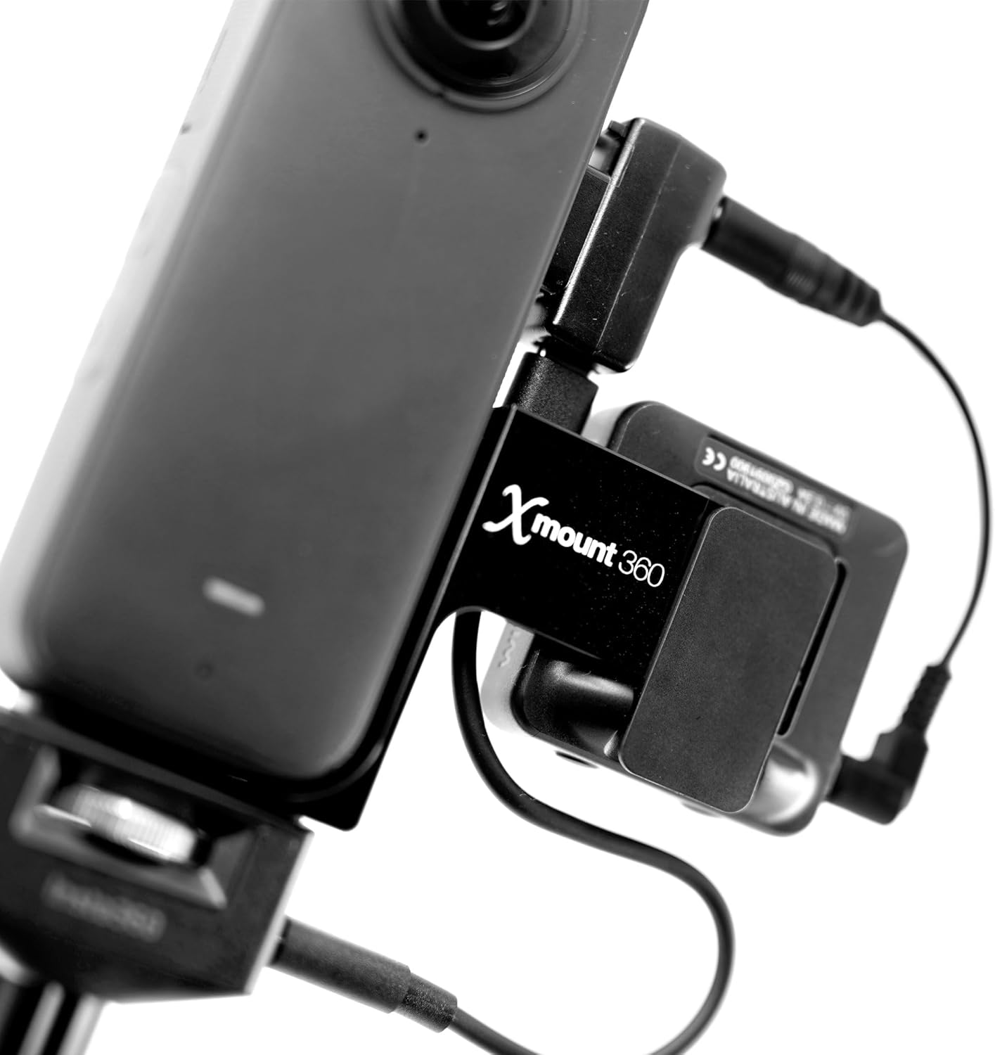 Soporte de montaje de micrófono para receptor RODE Wireless PROGOME, para Insta360 X4X3 y para Insta360 Power Selfie Stick