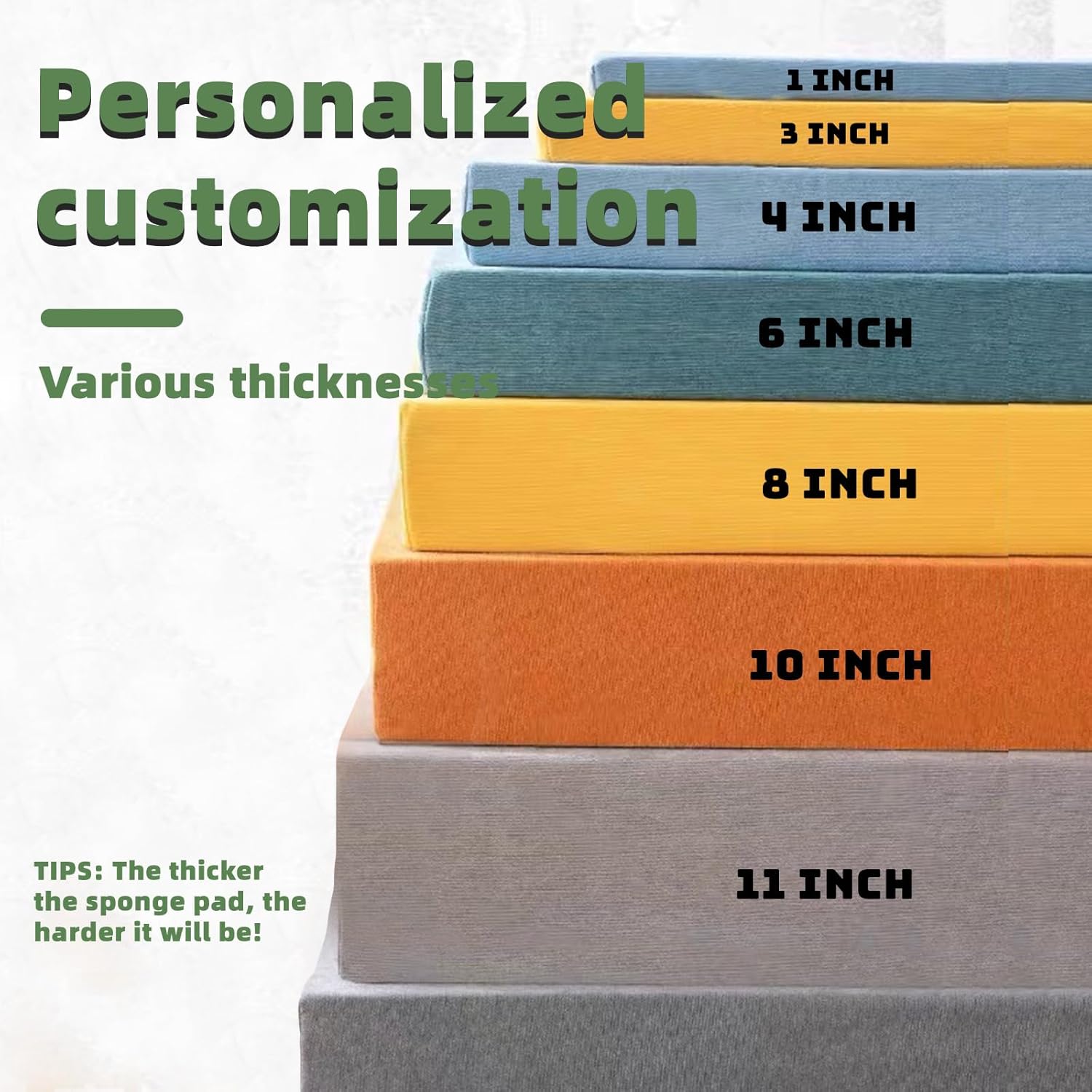 Cojín de banco personalizado,Cojines personalizados para exteriores,Cojín de banco cortado a tamaño,Cojín de banco antideslizante, duradero, lavable