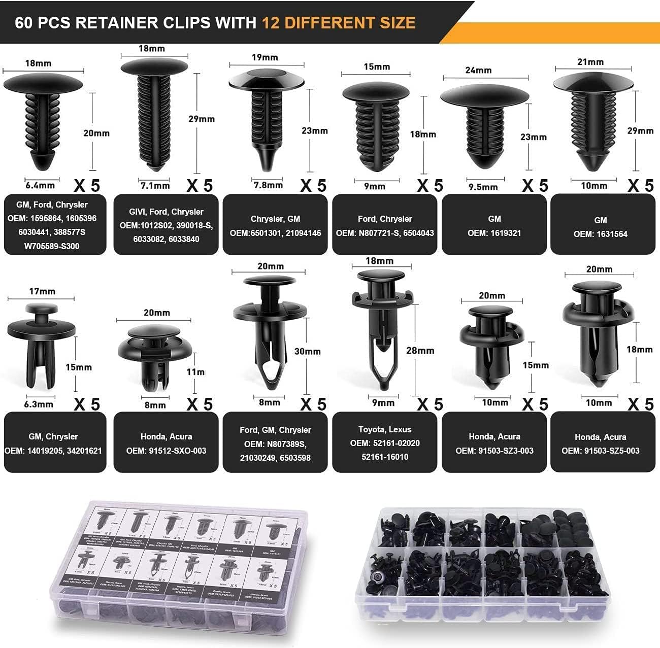 Dualeco Juego de herramientas de extracción de molduras de 102 piezas, kit de herramientas de extracción de moldura de automóvil, juego de