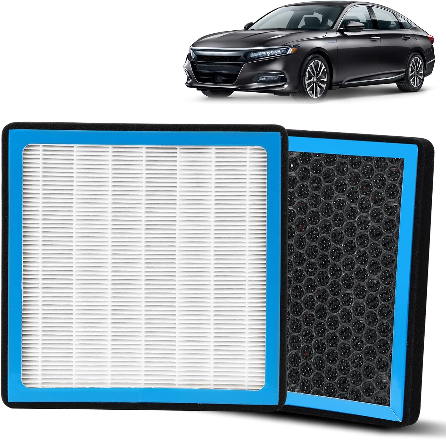 CF10134 – Filtro de aire de cabina de CA compatible con Honda Civic Accord Crosstour Odyssey Passport Pilot Ridgeline Acura CSX ILX Vehículos