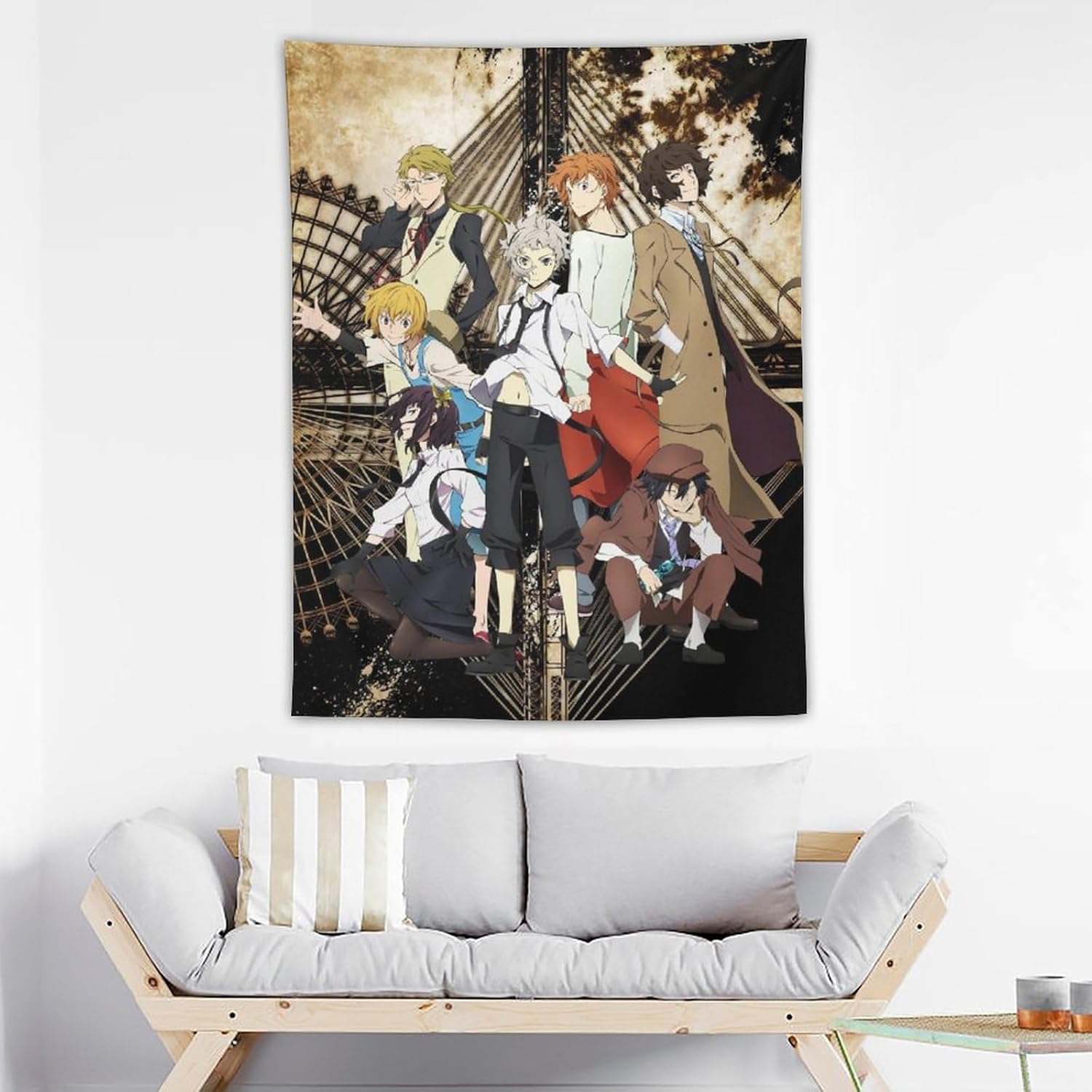 Bungo Stray Dogs – Tapiz de anime (25) Tapiz decorativo para pared, sala de estar, dormitorio, impresiones de 30 x 40 pulgadas