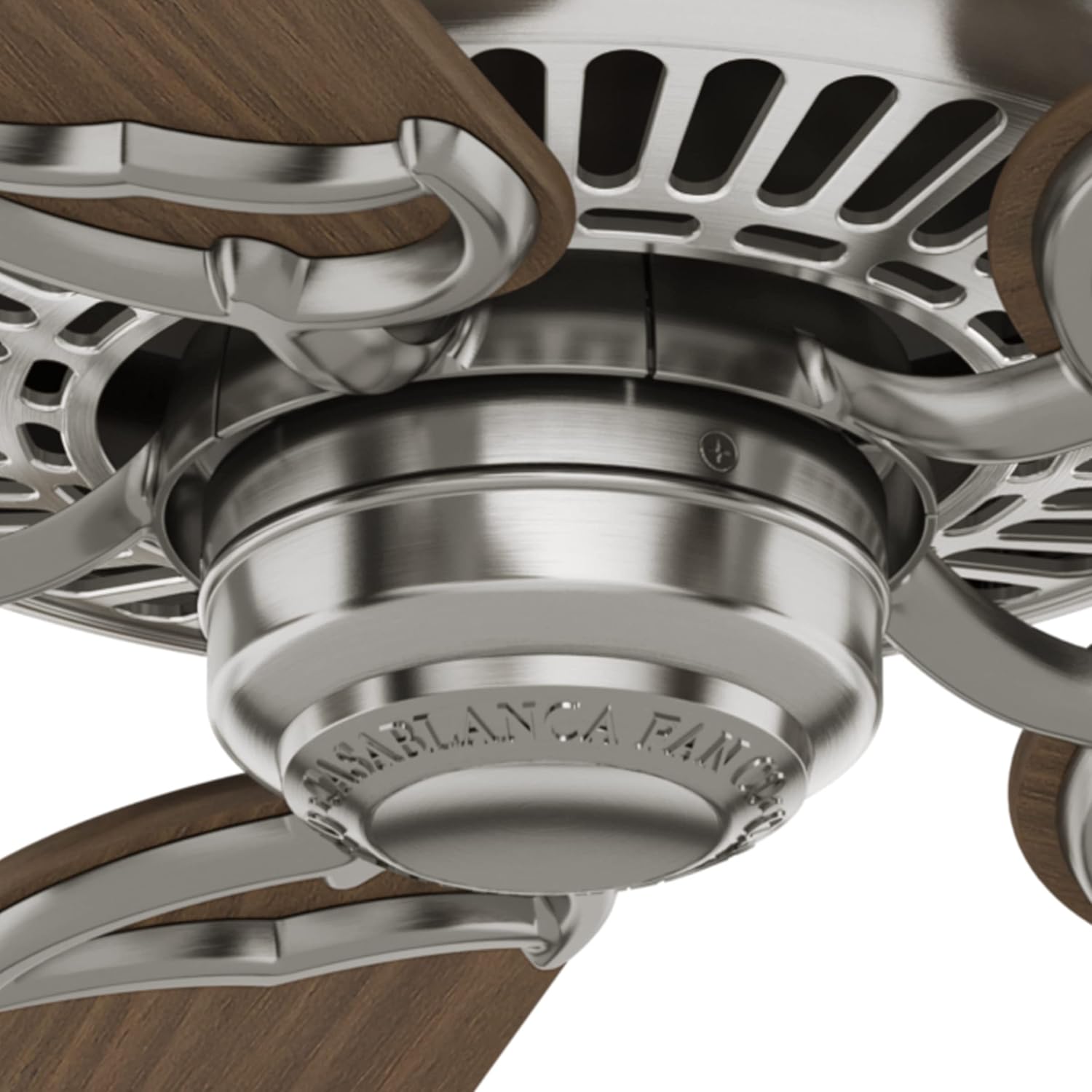 Casablanca Panama – Ventilador de techo para interiores con control de pared, níquel cepillado, tamaño grande